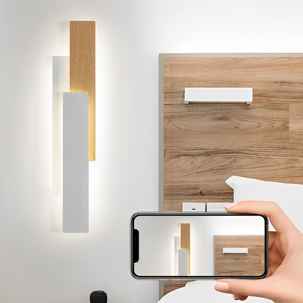 Modern Minimalist 3 - Tiered Rectangular LED Indoor Wall Sconces - Flyachilles