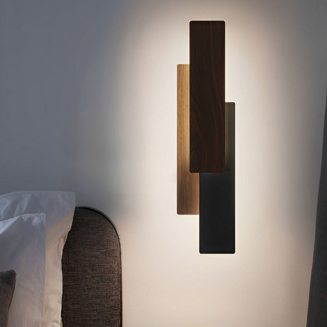 Modern Minimalist 3 - Tiered Rectangular LED Indoor Wall Sconces - Flyachilles