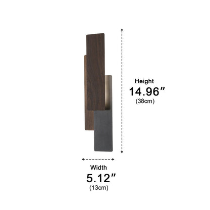 Modern Minimalist 3 - Tiered Rectangular LED Indoor Wall Sconces - Flyachilles