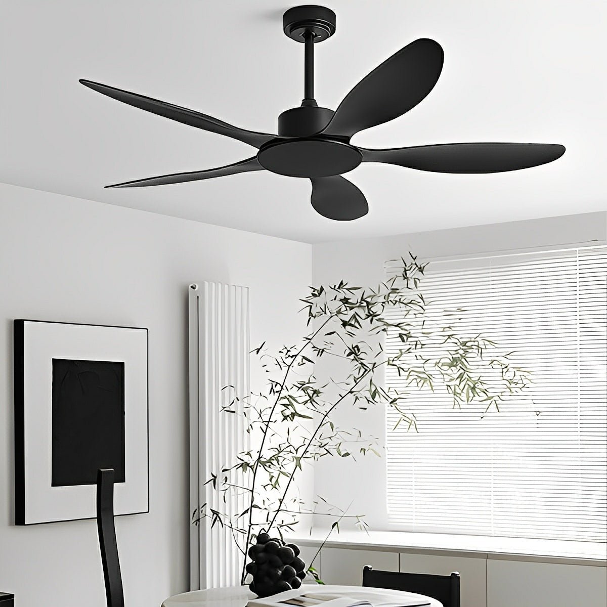 Modern Minimalist 5 - Blades DC Motor Reverse Ceiling Fan - Flyachilles