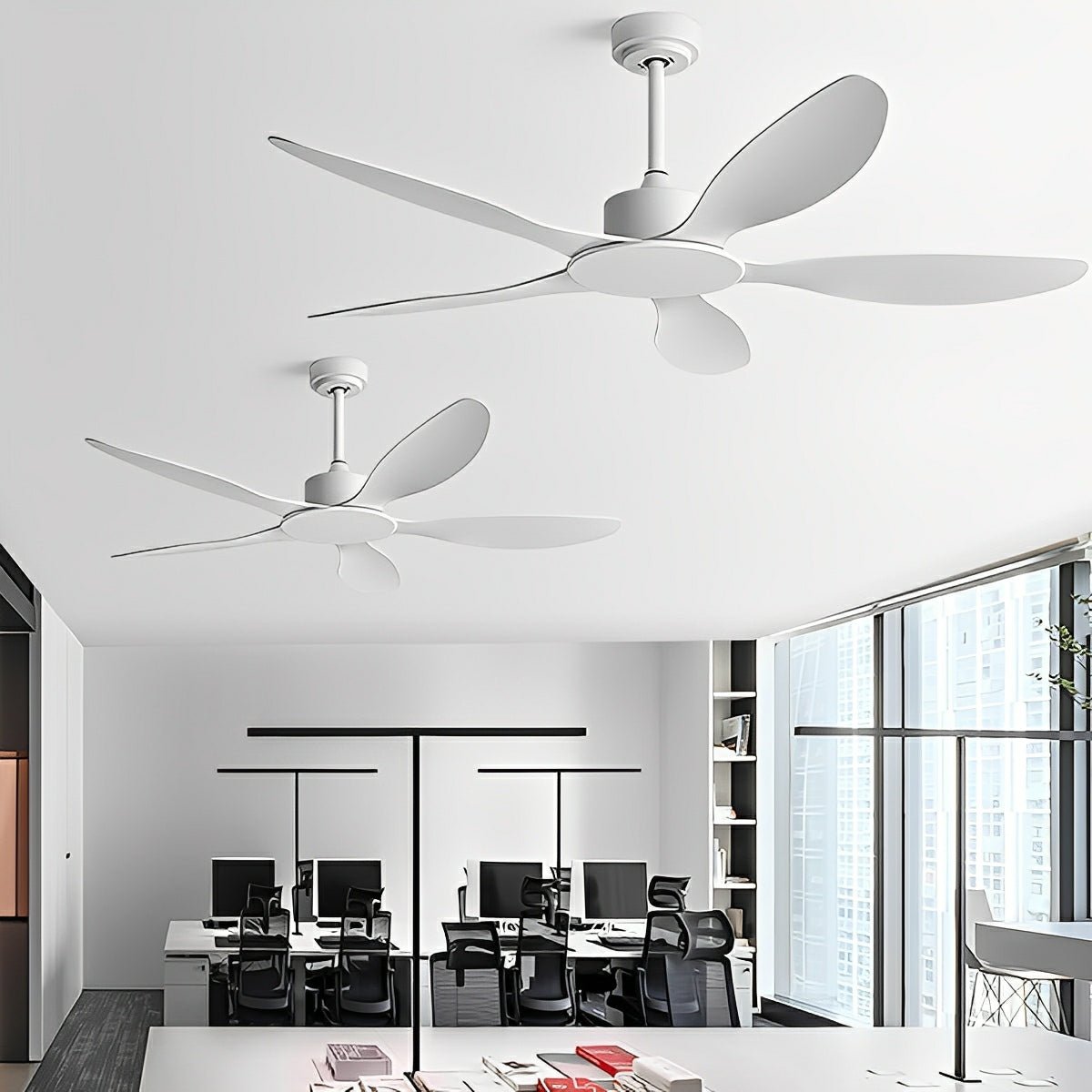 Modern Minimalist 5 - Blades DC Motor Reverse Ceiling Fan - Flyachilles