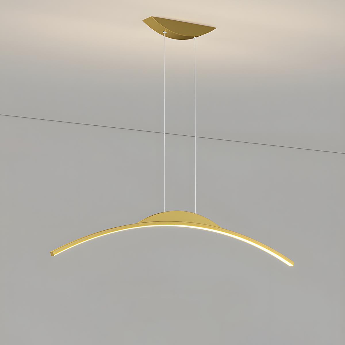 Modern Minimalist Arc Arch Long Strip Light LED Pendant Lights - Flyachilles