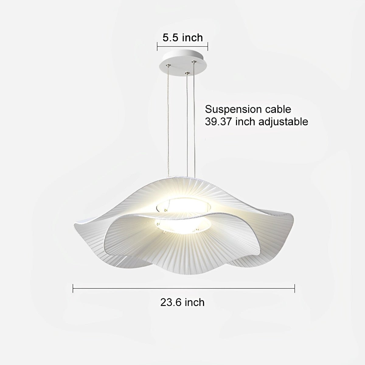 Modern Minimalist Art Lotus Leaf Pendant Lighting - Flyachilles