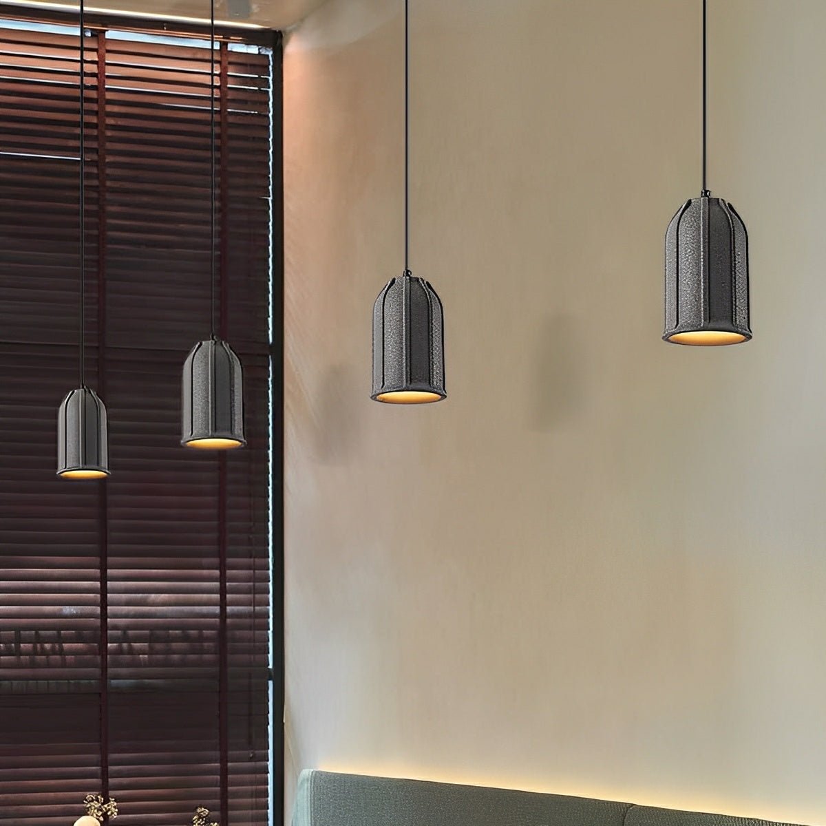 Modern Minimalist Bell Cement LED Pendant Lights - Flyachilles