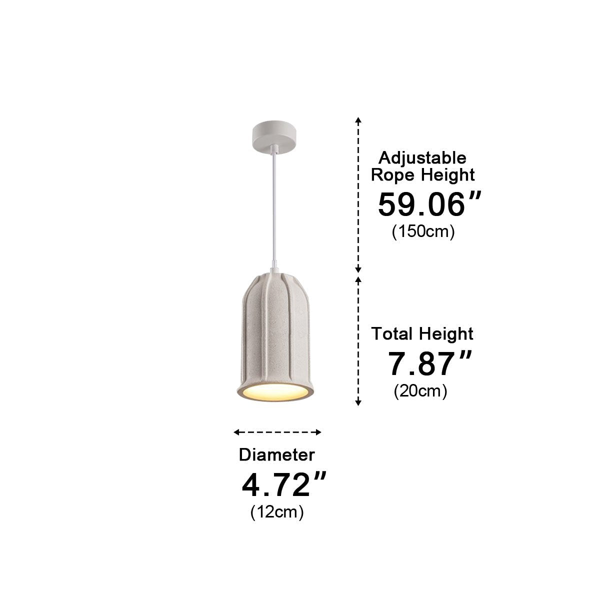 Modern Minimalist Bell Cement LED Pendant Lights - Flyachilles