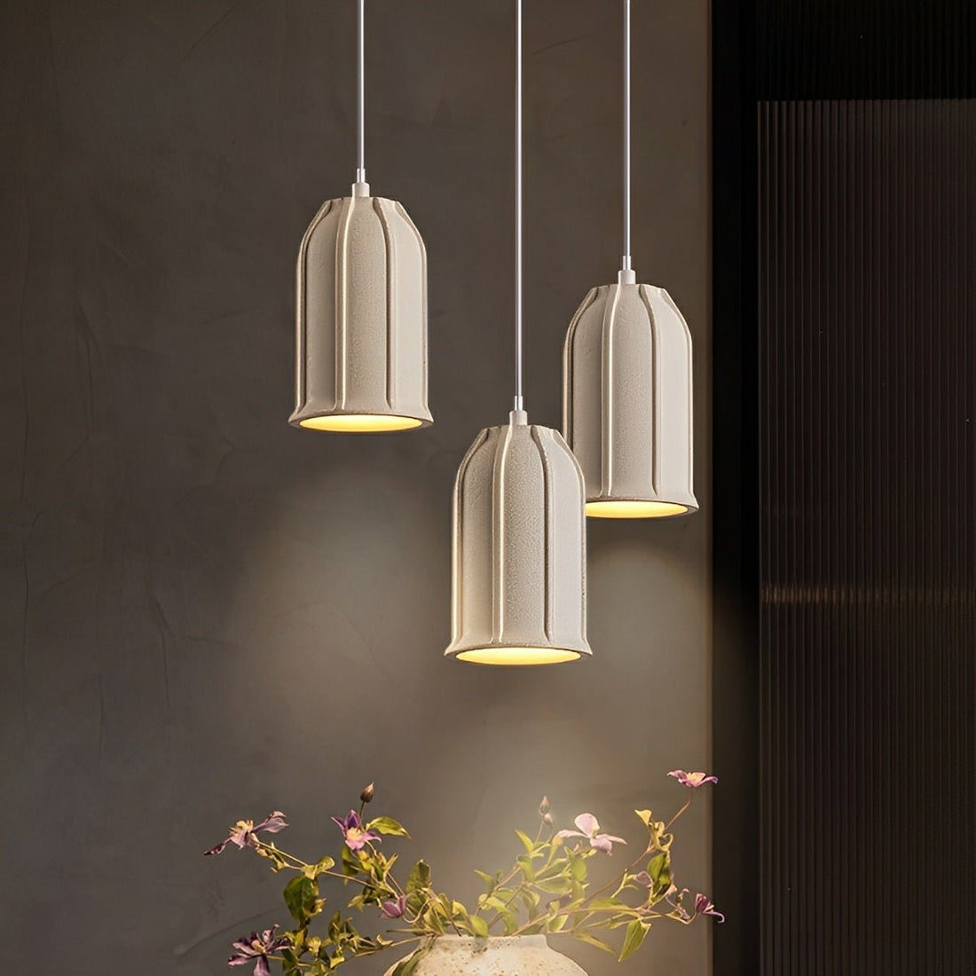 Modern Minimalist Bell Cement LED Pendant Lights - Flyachilles