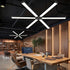 Modern Minimalist Black LED Recessed Hanging Linear Light - Flyachilles