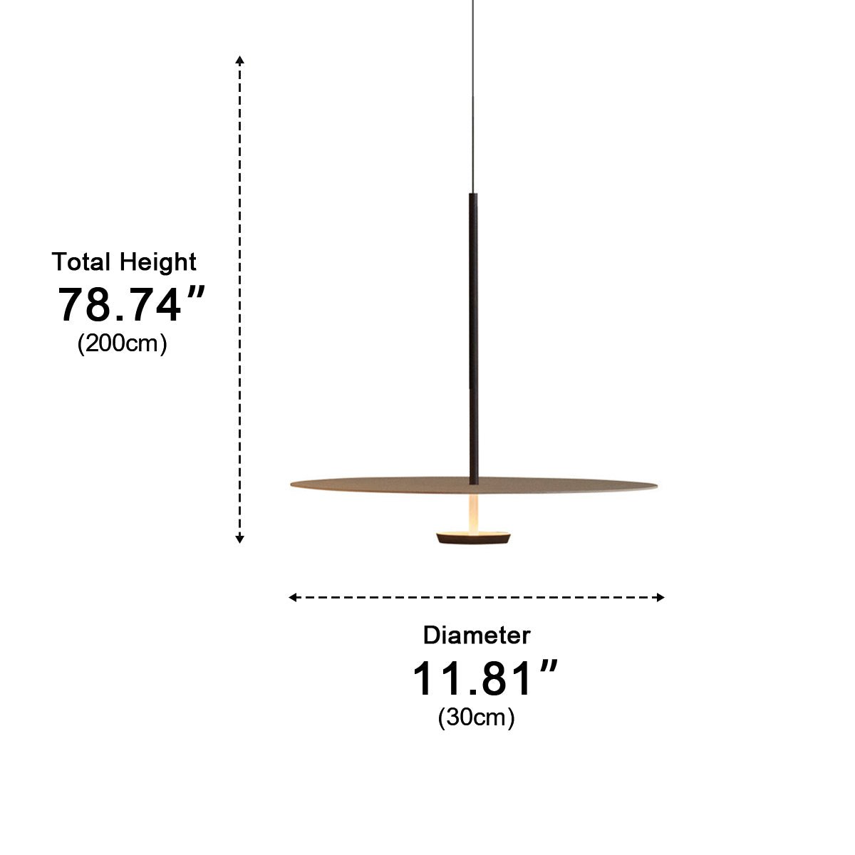 Modern Minimalist Black Slim Dish LED Pendant Lights - Flyachilles