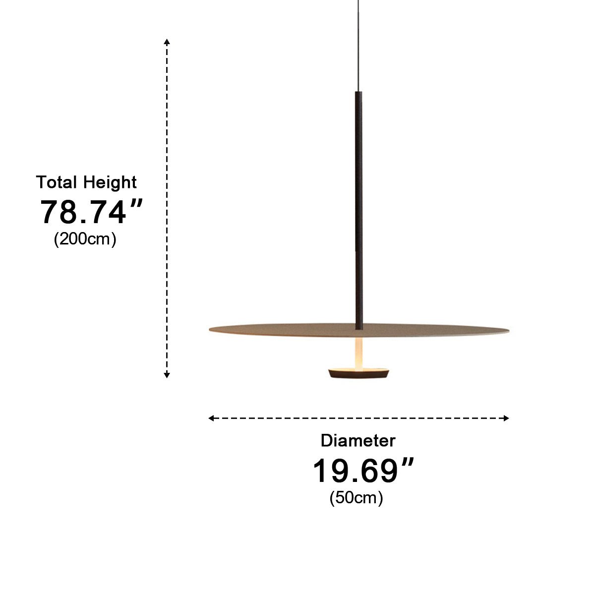 Modern Minimalist Black Slim Dish LED Pendant Lights - Flyachilles