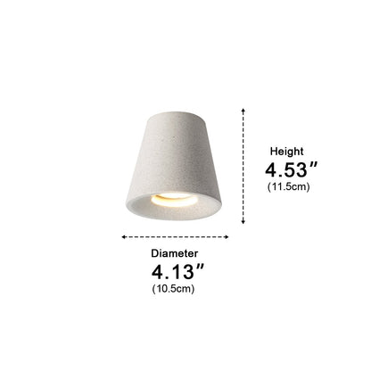 Modern Minimalist Cone - Shaped Cement LED Ceiling Lights - Flyachilles