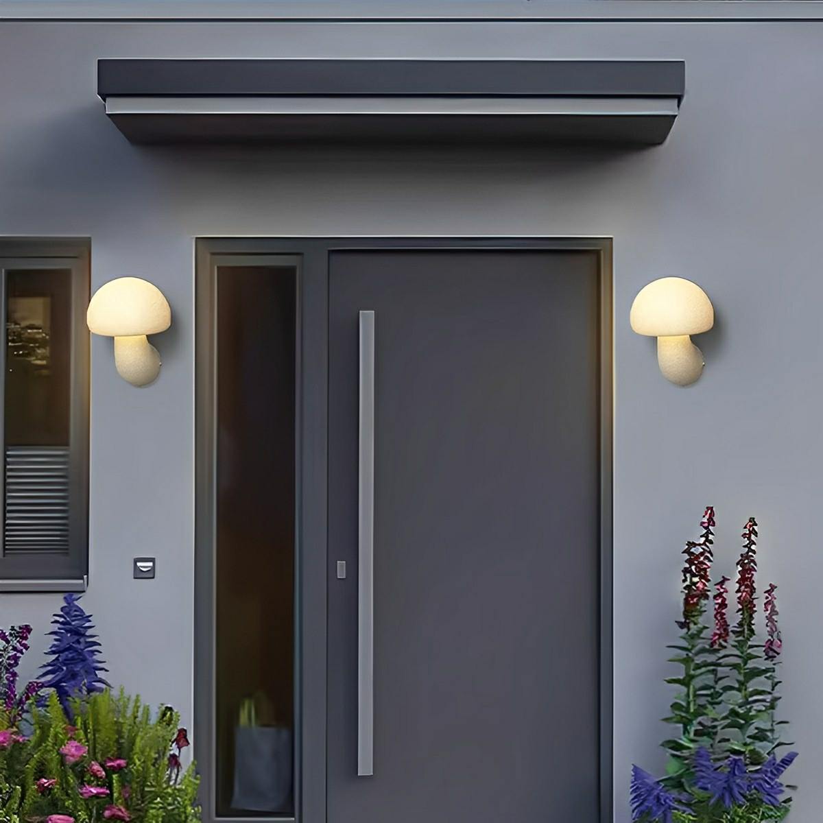 Modern Minimalist Creamy Style Mushrooms LED Wall Lights - Flyachilles