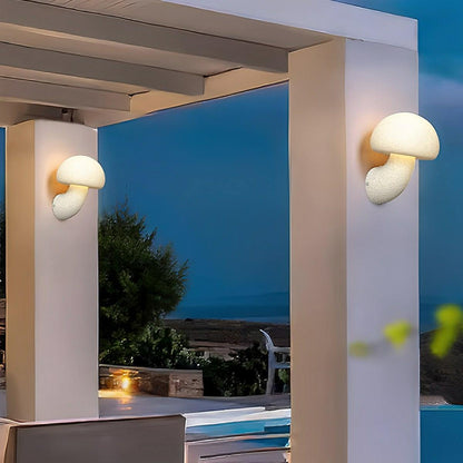 Modern Minimalist Creamy Style Mushrooms LED Wall Lights - Flyachilles