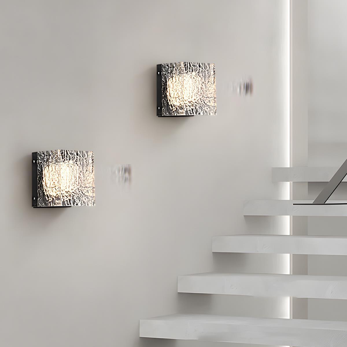 Modern Minimalist Creative Clear Wave LED Indoor Wall Sconces - Flyachilles
