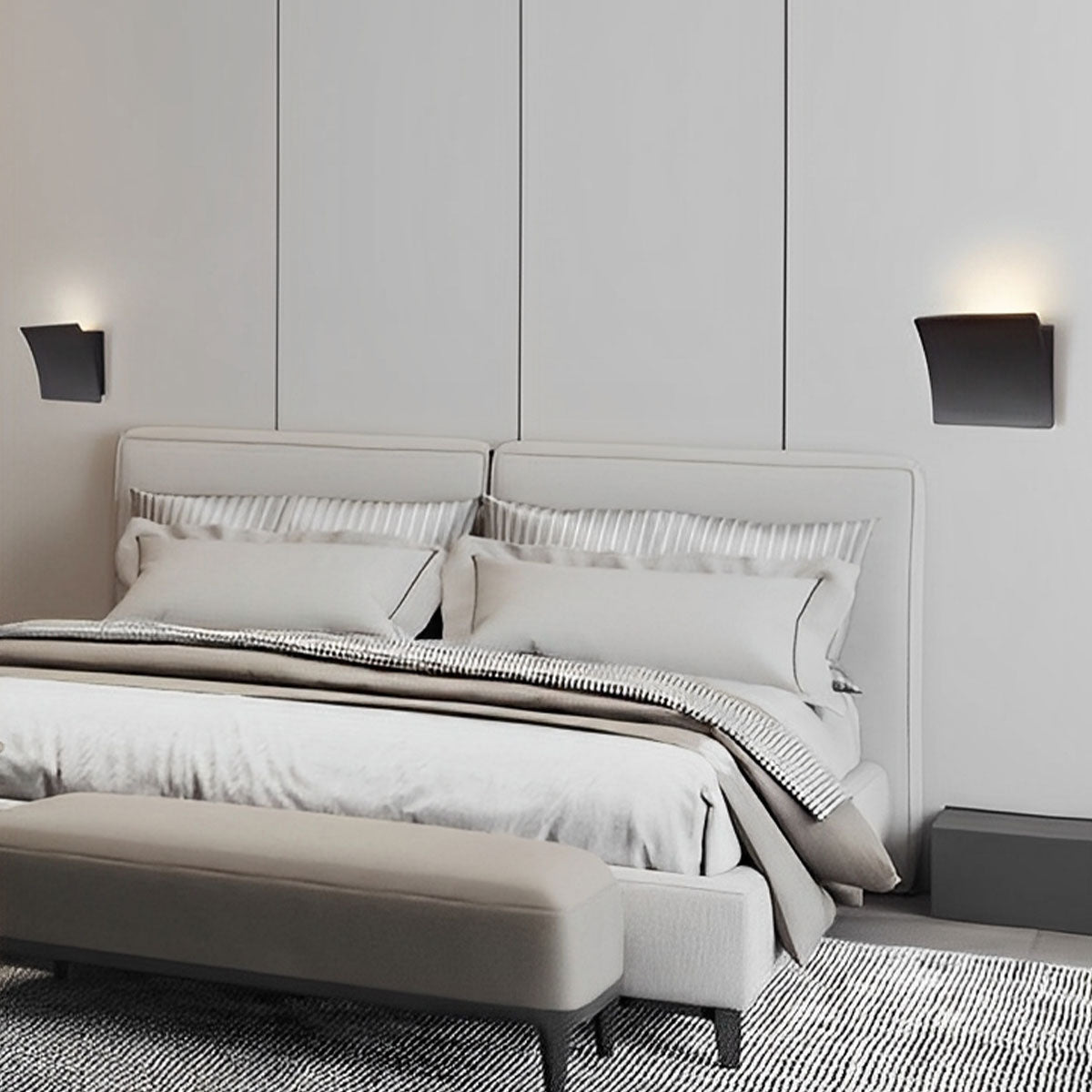 Modern Minimalist Curve LED Indoor Wall Sconces - Flyachilles