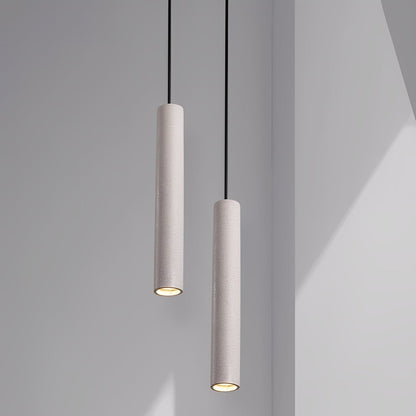 Modern Minimalist Cylinder Cement LED Pendant Lights - Flyachilles