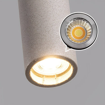 Modern Minimalist Cylinder Cement LED Pendant Lights - Flyachilles