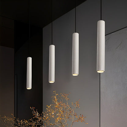 Modern Minimalist Cylinder Cement LED Pendant Lights - Flyachilles