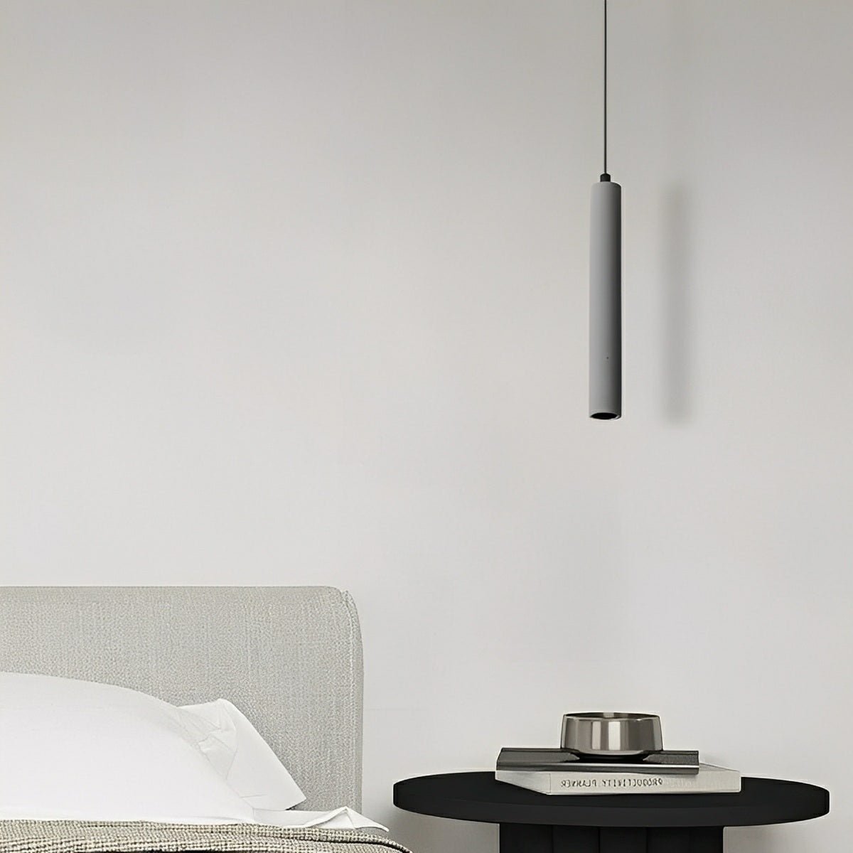Modern Minimalist Cylinder Cement LED Pendant Lights - Flyachilles