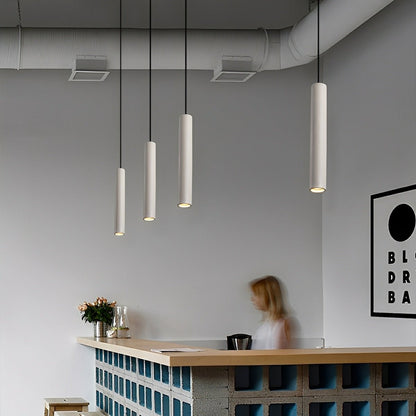 Modern Minimalist Cylinder Cement LED Pendant Lights - Flyachilles