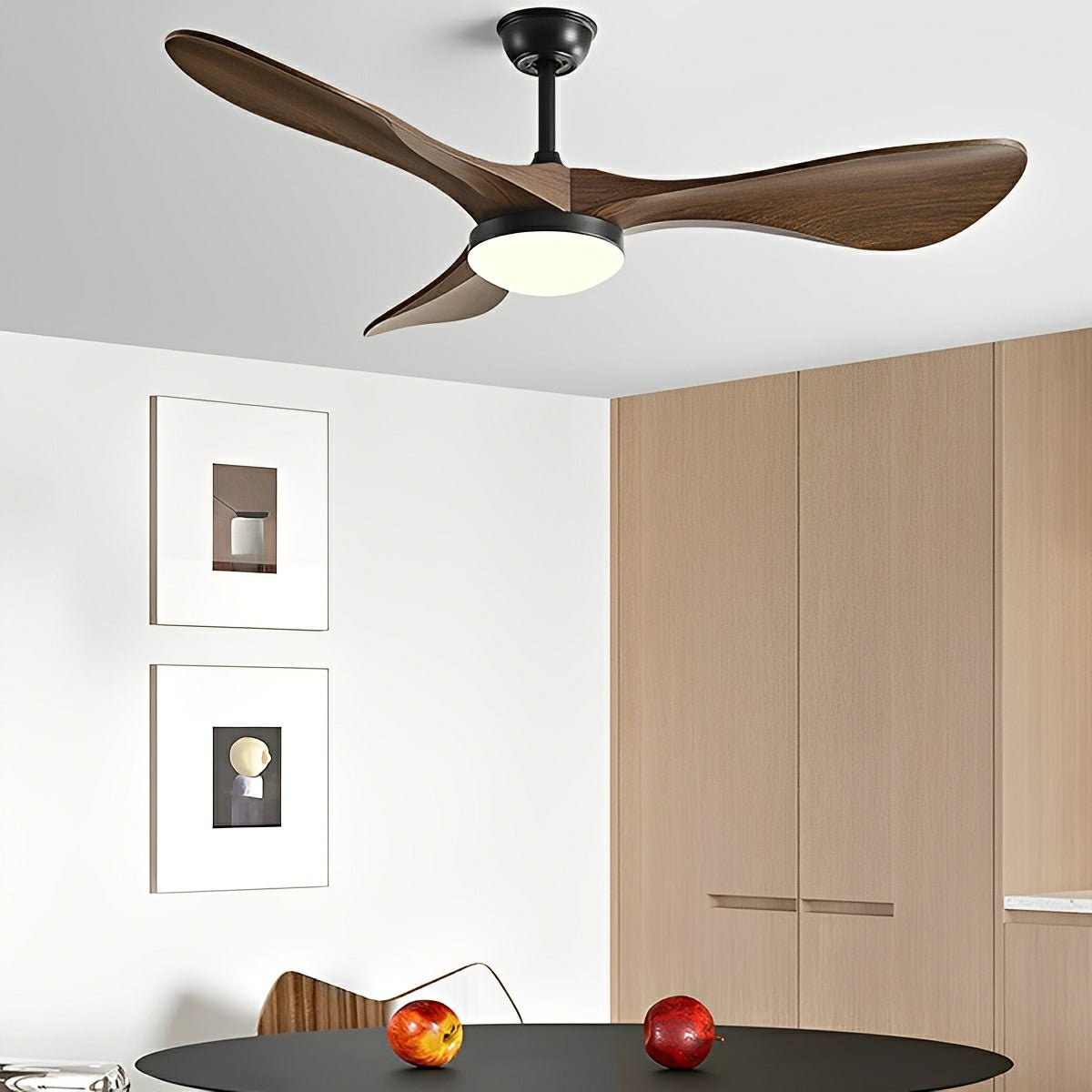 Modern Minimalist DC Motor Reverse Ceiling Fan Light - Flyachilles