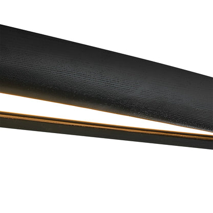 Modern Minimalist Diamond - Shaped Wood LED Long Strip Ceiling Light - Flyachilles