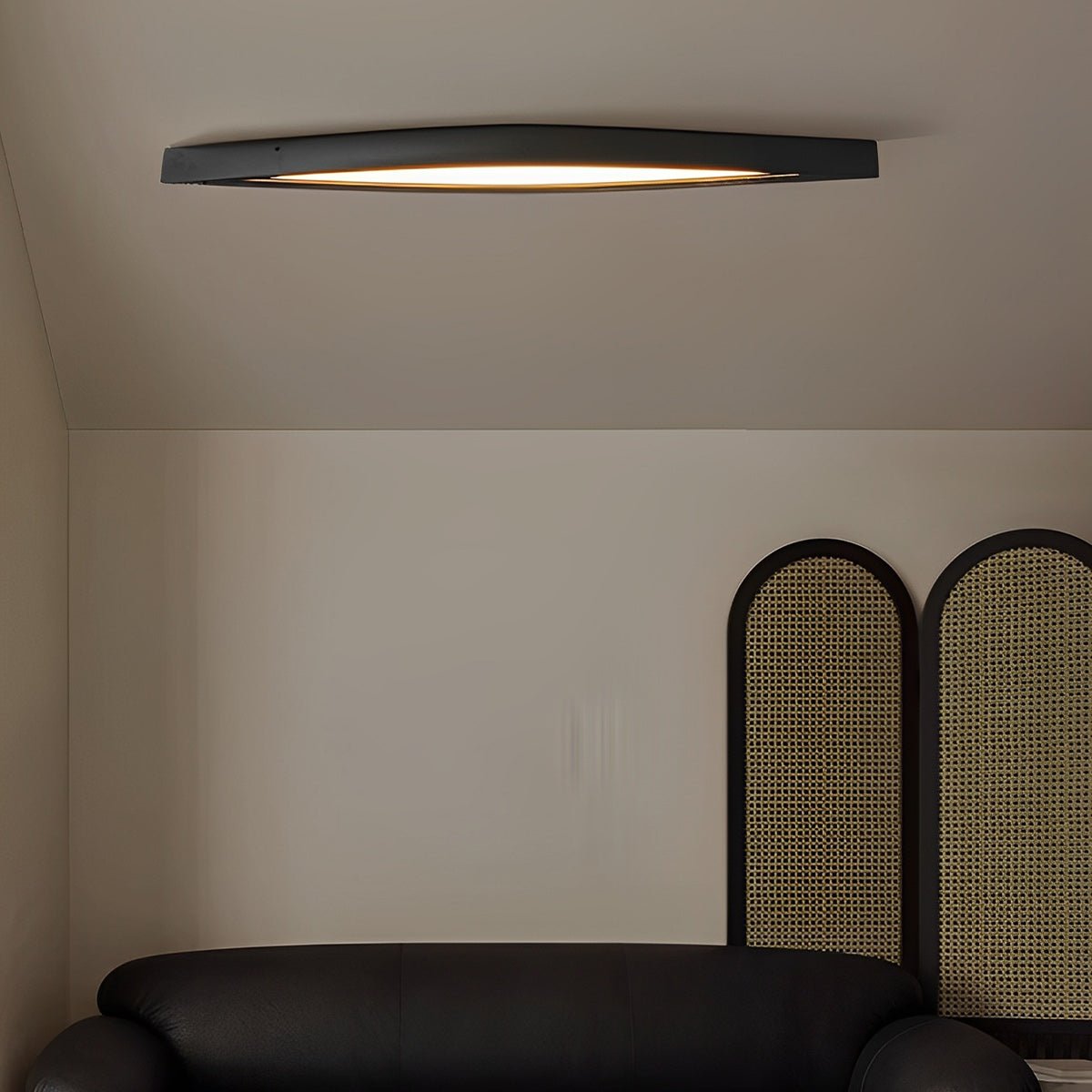 Modern Minimalist Diamond - Shaped Wood LED Long Strip Ceiling Light - Flyachilles