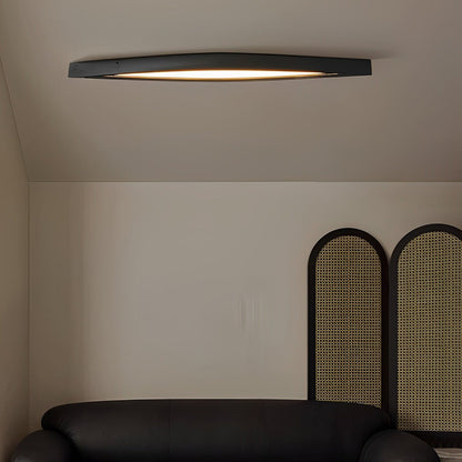Modern Minimalist Diamond - Shaped Wood LED Long Strip Ceiling Light - Flyachilles