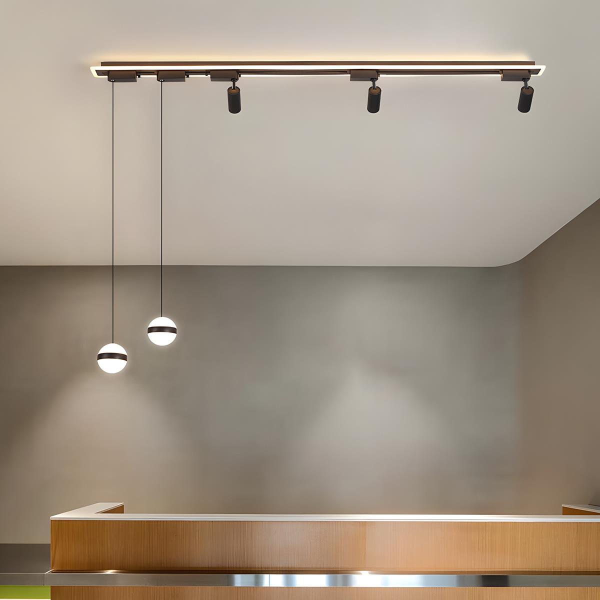 Modern Minimalist DIY Long Strip Track Spotlight LED Ceiling Light - Flyachilles