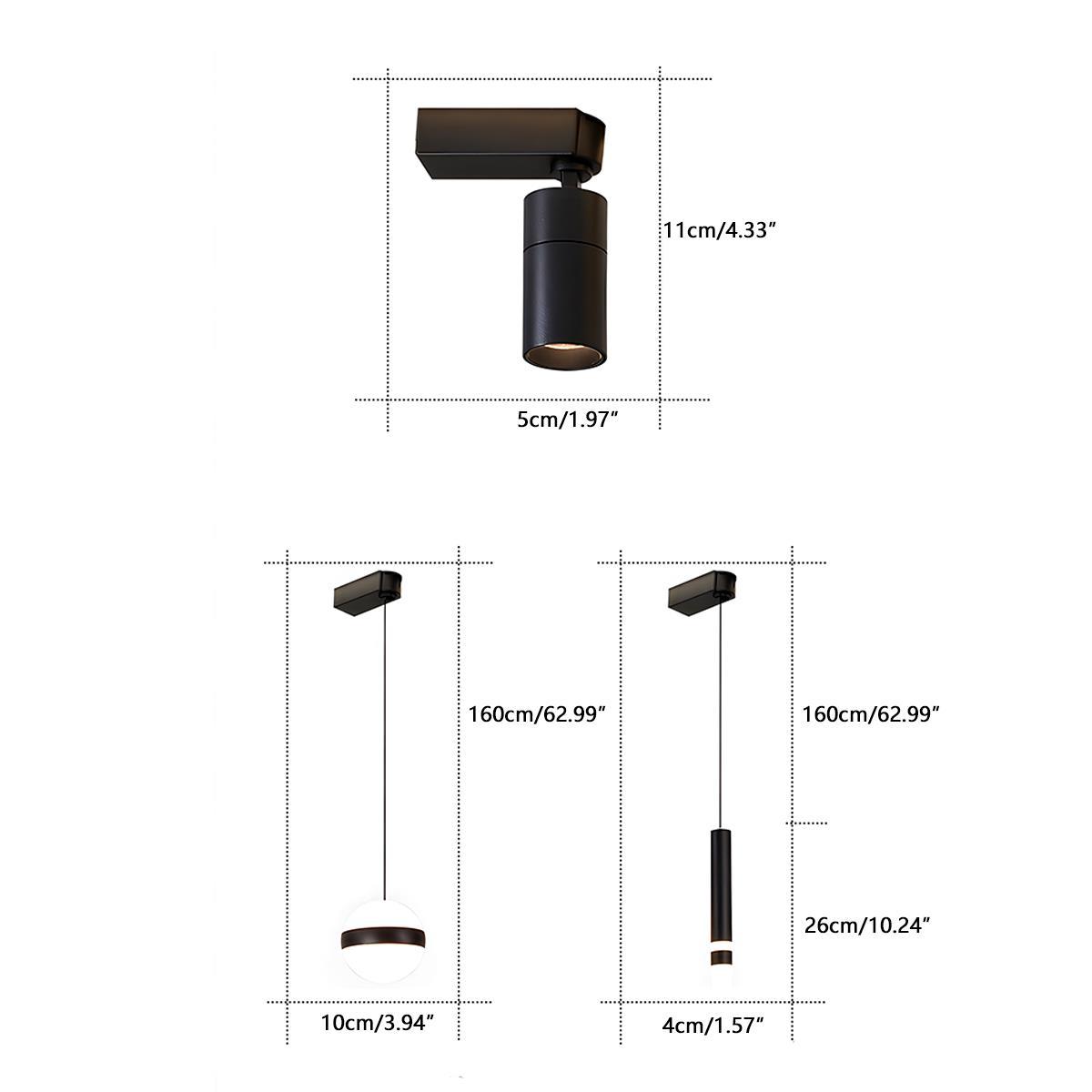 Modern Minimalist DIY Long Strip Track Spotlight LED Ceiling Light - Flyachilles