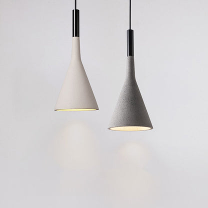 Modern Minimalist Funnel Indoor Cement Bar LED Pendant Lights - Flyachilles