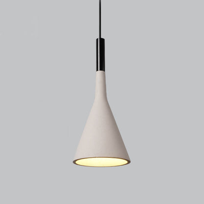 Modern Minimalist Funnel Indoor Cement Bar LED Pendant Lights - Flyachilles