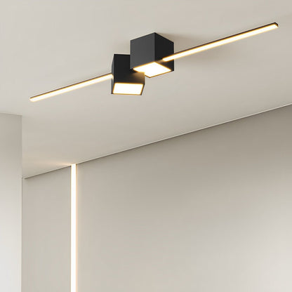 Modern Minimalist Geometric LED Long Strip Indoor Ceiling Light - Flyachilles