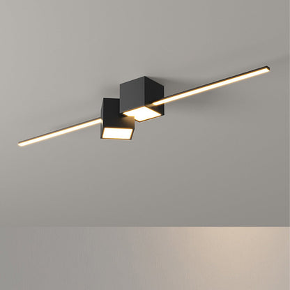 Modern Minimalist Geometric LED Long Strip Indoor Ceiling Light - Flyachilles