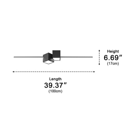 Modern Minimalist Geometric LED Long Strip Indoor Ceiling Light - Flyachilles
