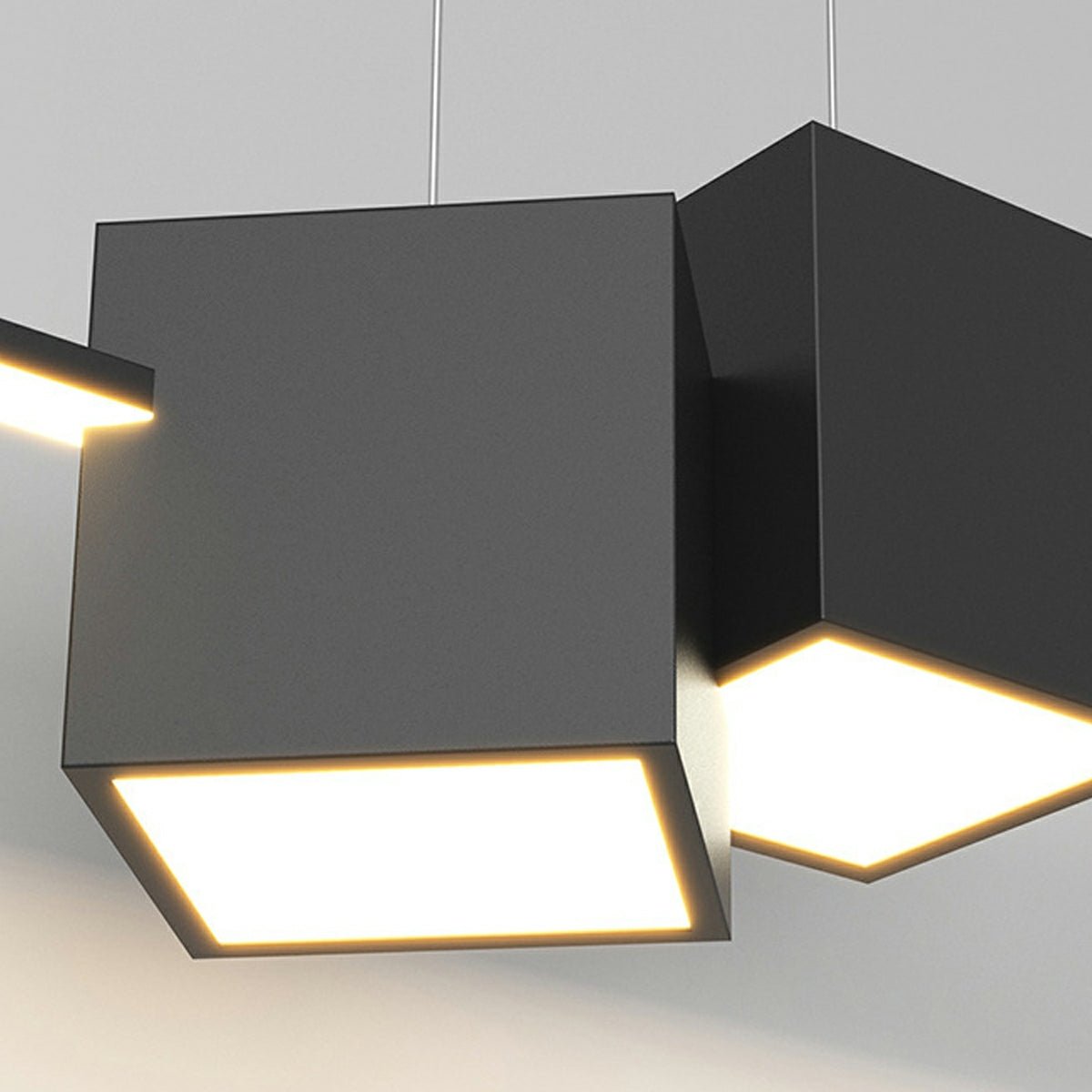 Modern Minimalist Geometric LED Long Strip Indoor Pendant Lights - Flyachilles