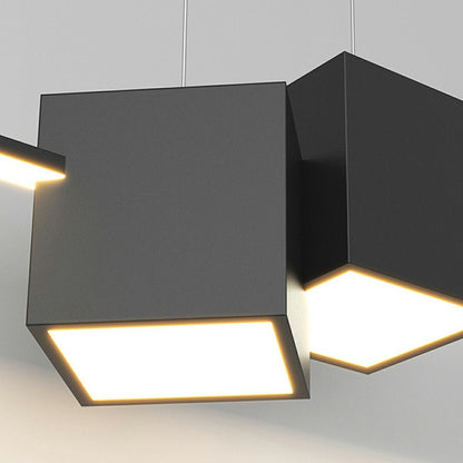 Modern Minimalist Geometric LED Long Strip Indoor Pendant Lights - Flyachilles