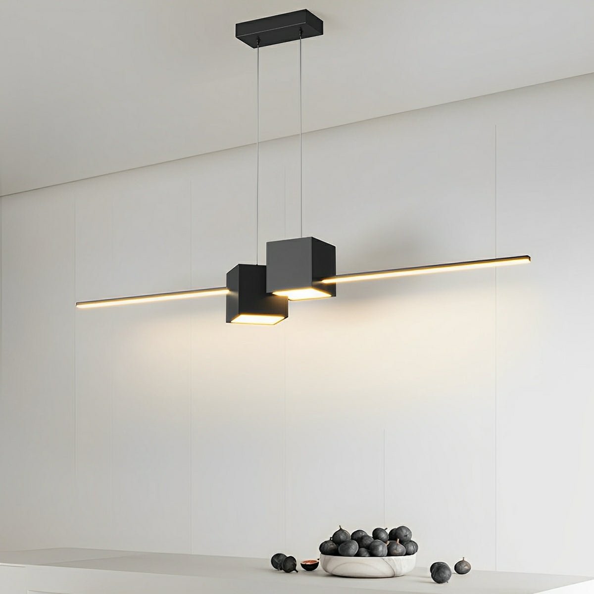 Modern Minimalist Geometric LED Long Strip Indoor Pendant Lights - Flyachilles