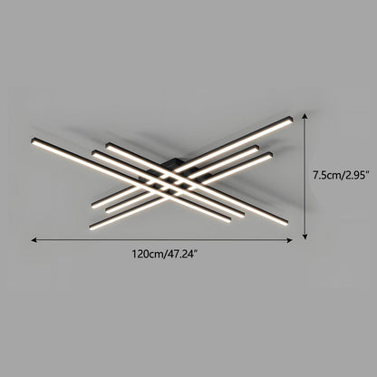 Modern Minimalist Geometric Long Strip LED Ceiling Light - Flyachilles
