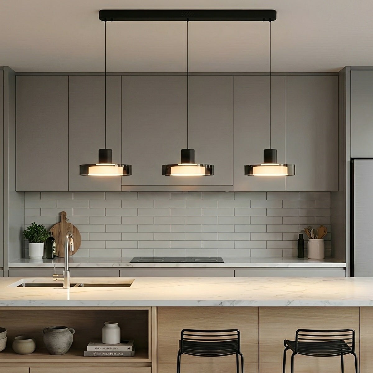 Modern Minimalist Glass Indoor Bar Pendant Lights - Flyachilles