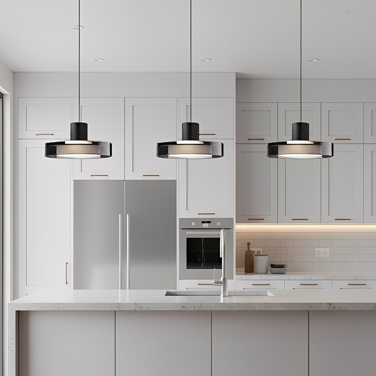 Modern Minimalist Glass Indoor Bar Pendant Lights - Flyachilles