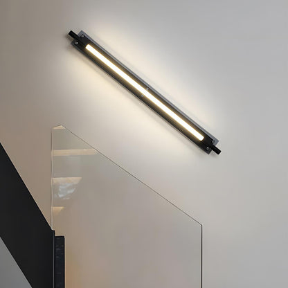 Modern Minimalist Glass Long Strip LED Indoor Wall Sconce - Flyachilles