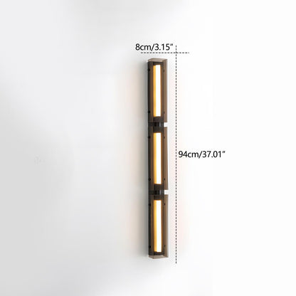 Modern Minimalist Glass Long Strip LED Indoor Wall Sconce - Flyachilles