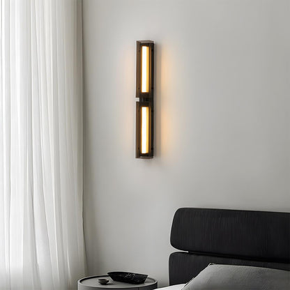 Modern Minimalist Glass Long Strip LED Indoor Wall Sconce - Flyachilles