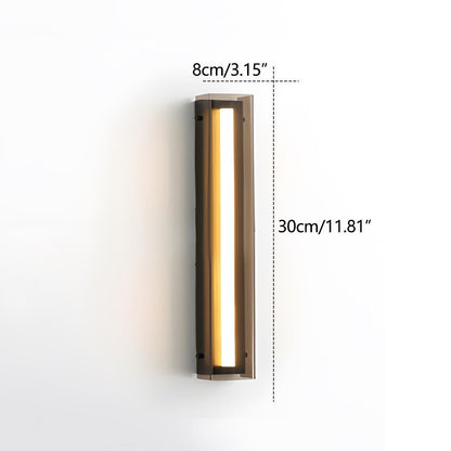 Modern Minimalist Glass Long Strip LED Indoor Wall Sconce - Flyachilles