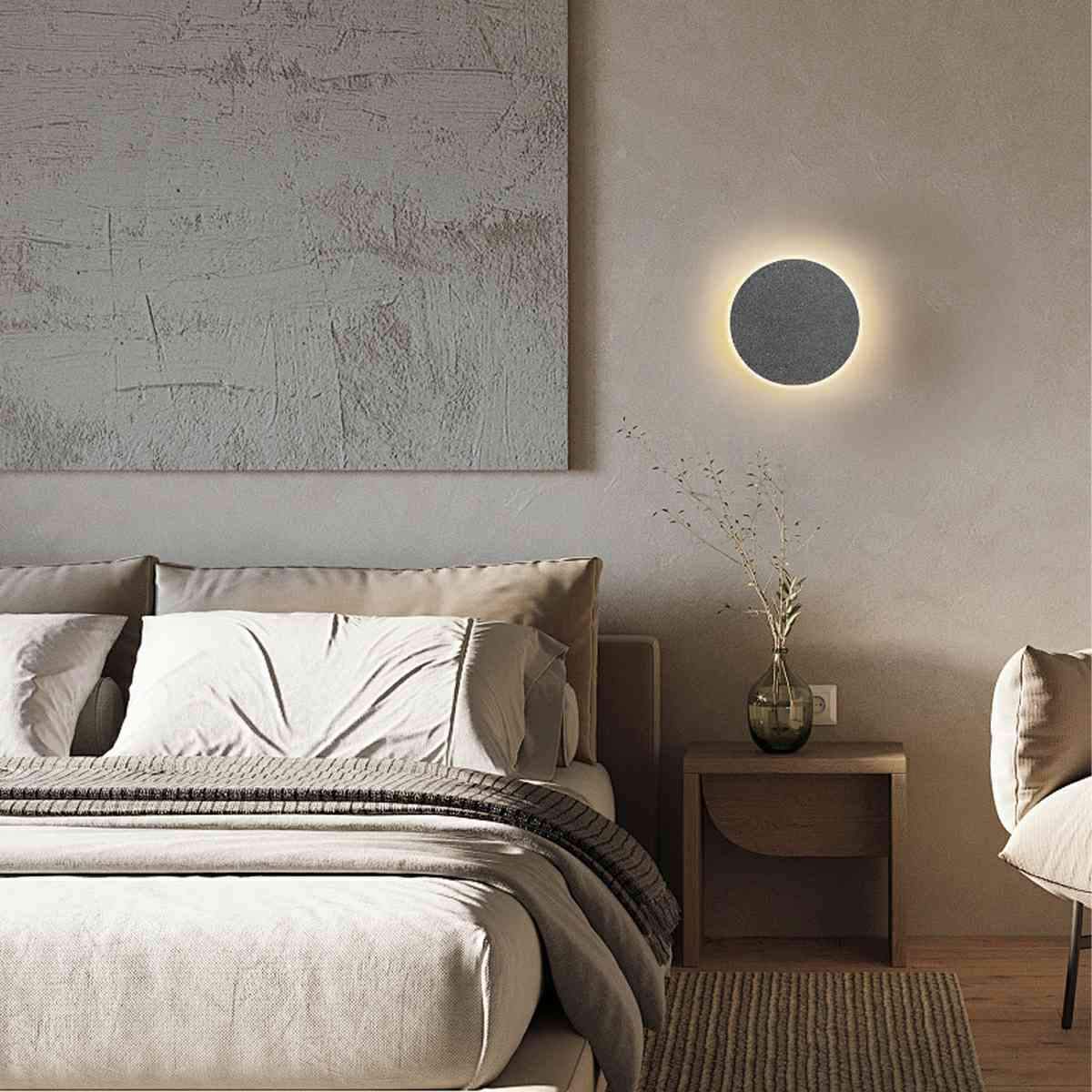 Modern Minimalist Indoor Cement LED Wall Sconces - Flyachilles