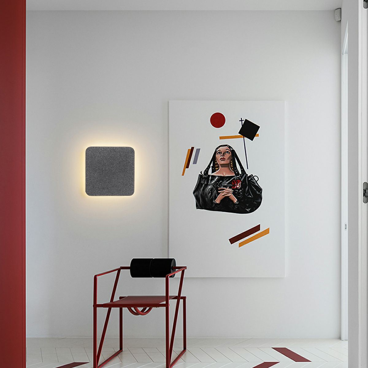 Modern Minimalist Indoor Cement LED Wall Sconces - Flyachilles