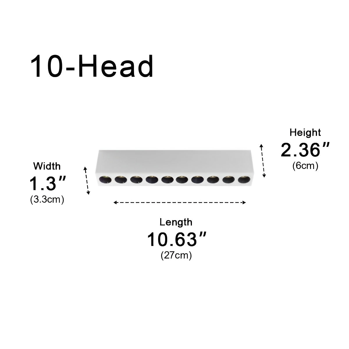 Modern Minimalist LED Long Strip Linear Indoor Spotlight - Flyachilles
