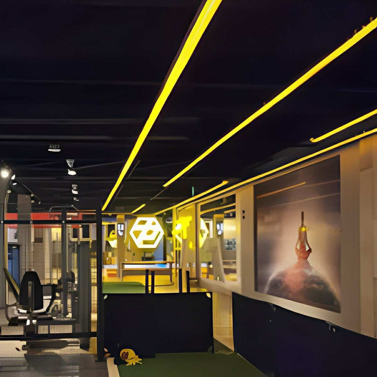 Modern Minimalist LED Long Strip Office Pendant Lights - Flyachilles