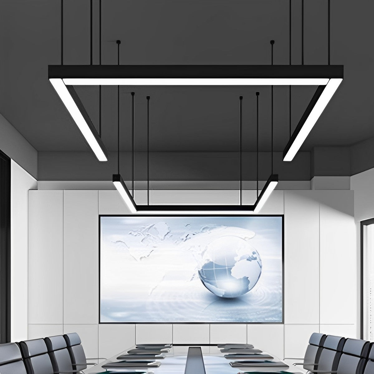 Modern Minimalist LED Long Strip Office Pendant Lights - Flyachilles