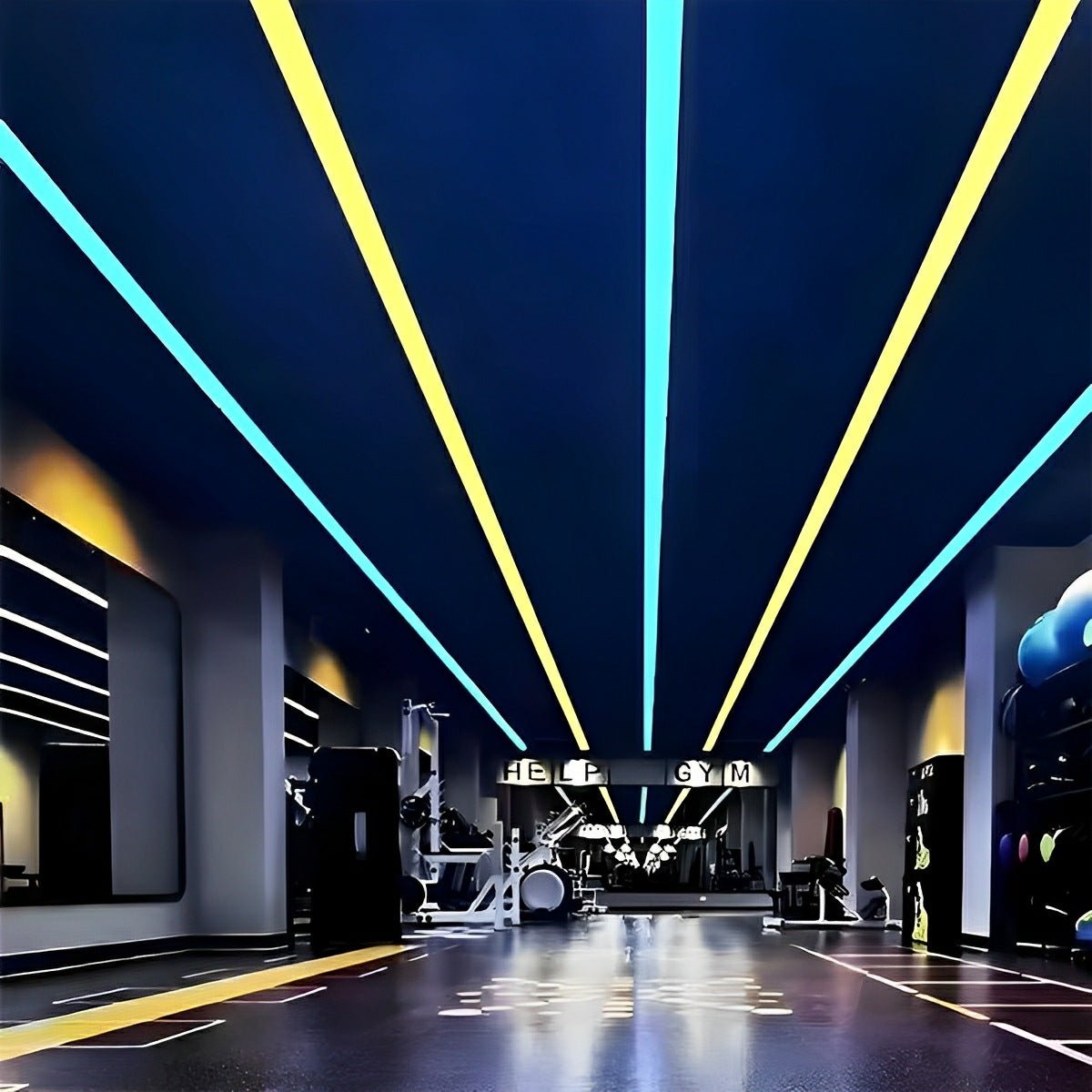 Modern Minimalist LED Long Strip Office Pendant Lights - Flyachilles